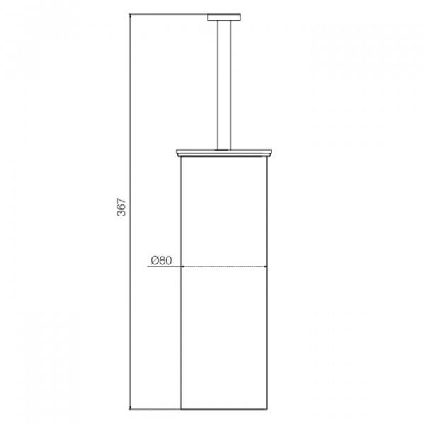 Fima Carlo Frattini Rotola Ёршик напольный, цвет: хром