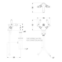 Devon&Devon Dandy Смеситель для биде, цвет: золото