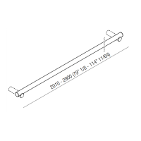 Agape Dot line Поручень, длина от 2010 до 3000мм, подвесной, цвет: натуральный дуб