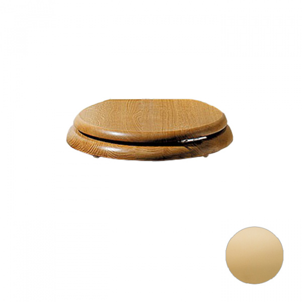 Devon&Devon Oxford Сиденье из светлого массива дуба, петли светлое золото