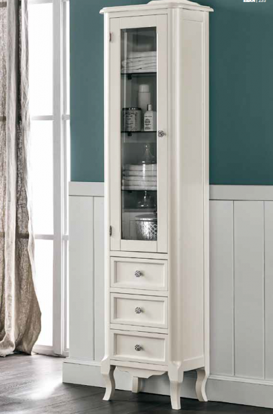 EBAN Rebecca Колонна 44x32x186h, 1 дверца  SX- петли слева, 3 ящика, цвет bi decape