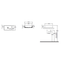 Azzurra Раковина-чаша 41х25 см, без отв., без перелива, цвет: белый