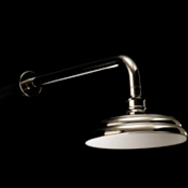 Devon&Devon Manhattan Верхний душ с кронштейном d200 мм, никель блестящий