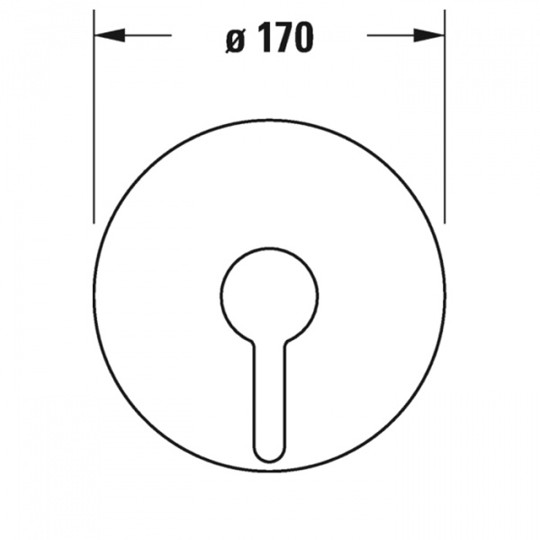 Duravit C.1 Смеситель для душа, встраиваемый, цвет: хром