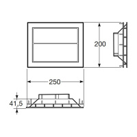 Armani Roca Island Сенсорная встраиваемая система двойного смыва 3/6 л. 25х25см, цвет: greige