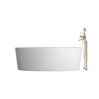 Devon&Devon Dove Ванна отдельностоящая 170,5х52,8х84,6 см, из WHITE TEC PLUS, с донным клапаном с крышкой из WHITE TEC