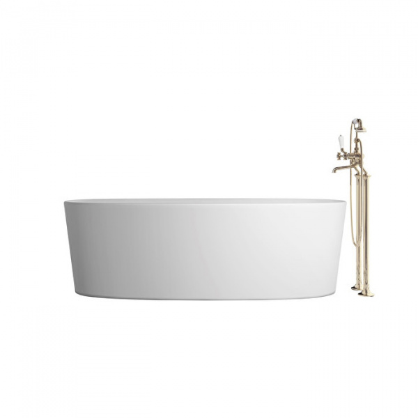 Devon&Devon Dove Ванна отдельностоящая 170,5х52,8х84,6 см, из WHITE TEC PLUS, с донным клапаном с крышкой из WHITE TEC