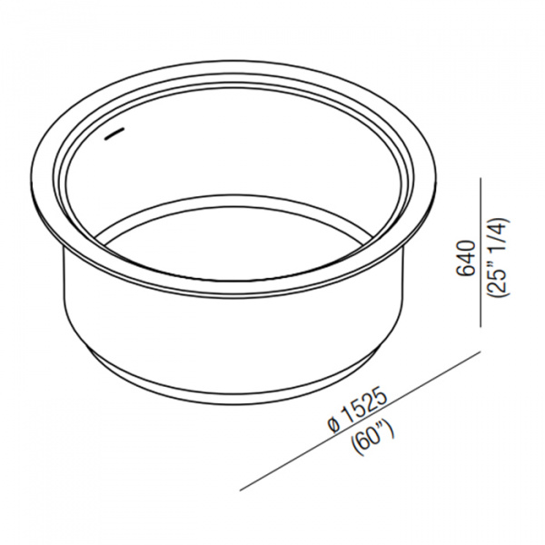 Agape In-Out Ванна отдельностоящая d152.5x64 см, круглая