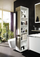 Burgbad Yso Шкаф подвесной зеркальный 32x43x176см, цвет: белый матовый