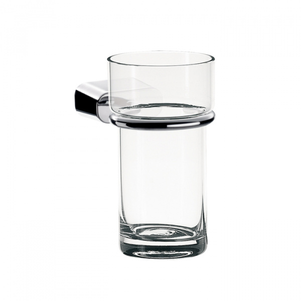 EMCO Logo2 Стакан подвесной прозрачное стекло, цвет: хром