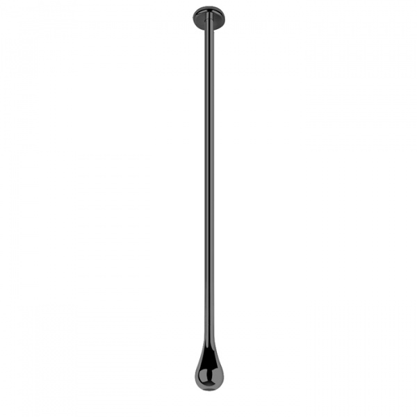 Gessi Goccia Потолочный излив каплевидной формы, инд.длина (180-1800мм), для монтажа с удаленным управлением (не входит в комплект), цвет: black XL