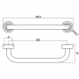 EMCO Polo Поручень 300мм, подвесной, цвет: хром