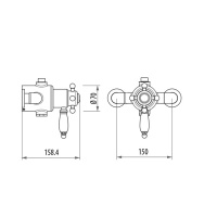 Gattoni Termostatici Термостатический смеситель, цвет: бронза