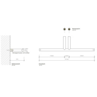 Decor Walther Mikado TPH2 Держатель туалетной бумаги, подвесной, цвет: латунь
