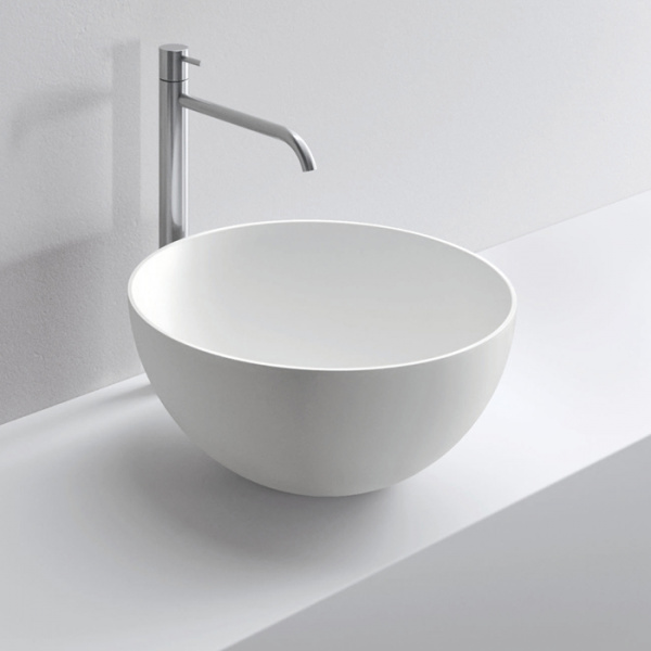 NOORTH milldue edition Раковина 45x20 см, без отв., накладная, цвет: белый