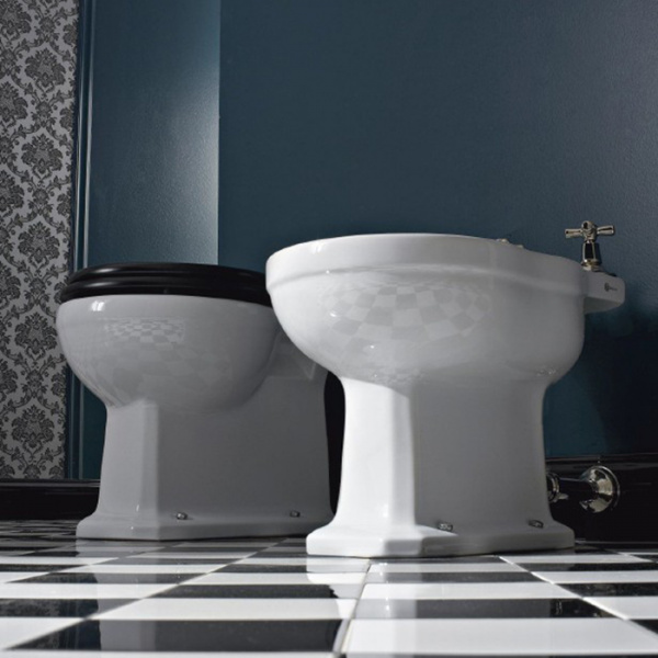 Sbordoni Neoclassica Биде напольное 55х34.5см, цвет: белый