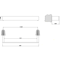 Gessi Rettangolo Полотенцедержатель 30см, подвесной, цвет: хром