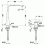 Duravit D.1 Смеситель  для раковины на 2 отв. высокий h=253мм, цвет: хром