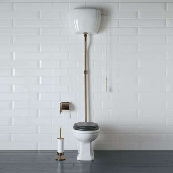 Globo Paestum Унитаз напольный 58х37,5см, с высоким бачком, трубой цвет бронза СИДЕНЬЕ НА ВЫБОР