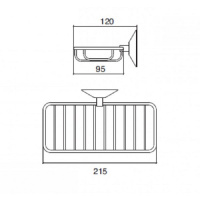 Sbordoni Flora Мыльница-решетка для ванны /душа, подвесная, цвет: бронза