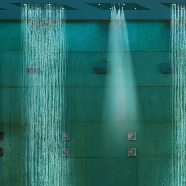 Bossini Dream Верхний душ 57x47см, с 4 LED RGB, 2 режима, потолочный, цвет: хром