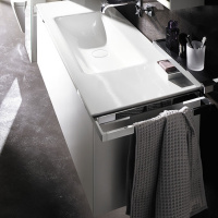 Burgbad Yso Комплект подвесной мебели 129.5x49x45 см, цвет: белый матовый