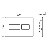 TECE TECEloop Лицевая панель клавиши смыва для унитаза, цвет: черный матовый