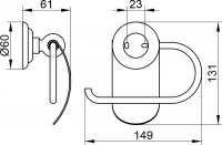 Держатель туалетной бумаги Keuco Astor 02160