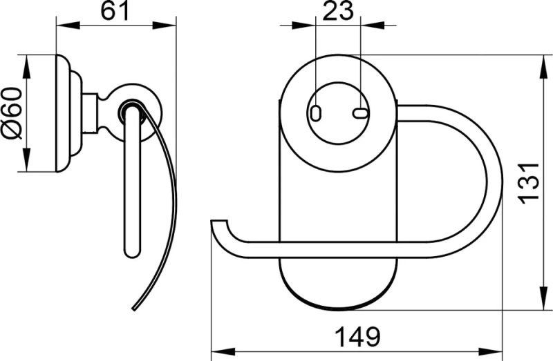 Держатель туалетной бумаги Keuco Astor 02160