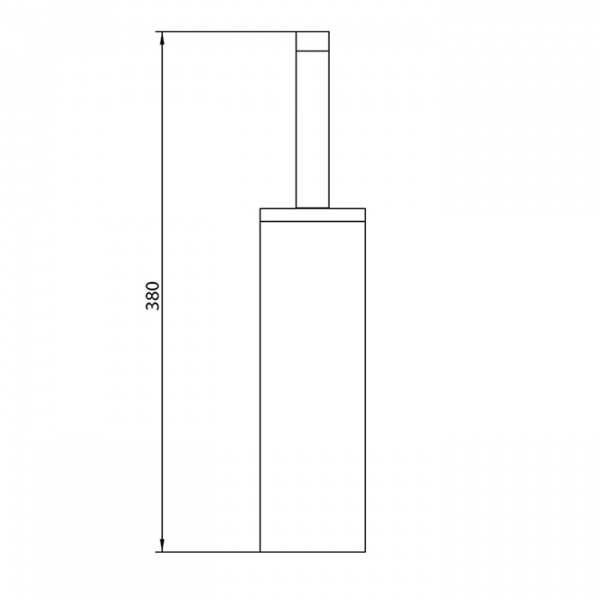 Ершик напольный Bongio Stelth, цвет: хром