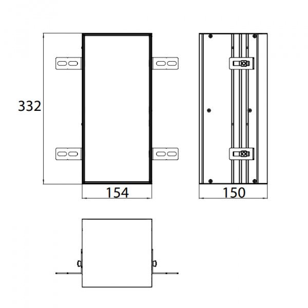 EMCO Asis Plus Модуль для унитаза встраиваемый 33.2см., держатель т/бумаги, запасного рулона , левый, под укладку плиткой