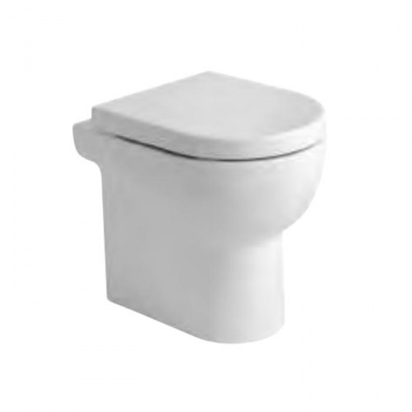 AZZURRA NUVOLA Mini Унитаз напольный 46х35см, цвет: белый матовый с сиденьем