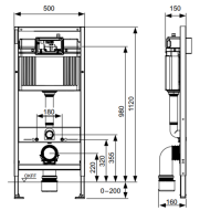 TECEbase 2.0 Комплект 5 в 1, унитаз TECE V04, инсталяция для подвесного унитаза, клавиша смыва TECEbase белая, крепеж для монтажа, звукоизоляция