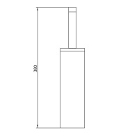 Ершик напольный Bongio Stelth, цвет: золото 24к.