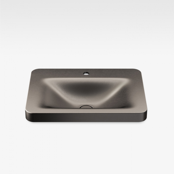 Armani Roca Baia Раковина 66x47 см, 1 отв., встраиваемая сверху, цвет: shagreen dark metallic