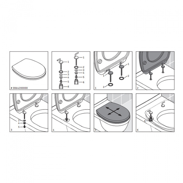 Duravit Starck 3 Сиденье для унитаза 210409, петли нерж сталь, с микролифтом, цвет: белый