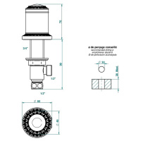 THG Malmaison Portoro Вентиль смесителя для раковины, цвет: Soft matt gold
