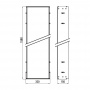 EMCO Asis Монтажная рама 32x158.4см., для встраиваемых модулей 300 и 2.0