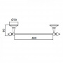 Sbordoni Flora  Полотенцедержатель 40см, подвесной, цвет: бронза