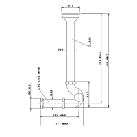 Nicolazzi Complementi Сифон S 1”1/4 без донного клапана для биде, цвет: тёмная бронза