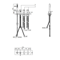 Antonio Lupi Ayati Смеситель на борт ванны на 4 отв., цвет: полированная сталь
