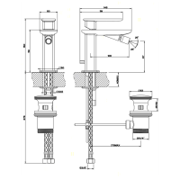 Gessi iSpa Смеситель для биде на 1 отверстие с донным клапаном, цвет: хром