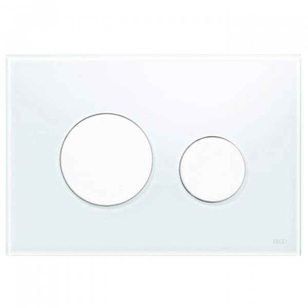 TECEloop Панель смыва, стекло белое, клавиши белые