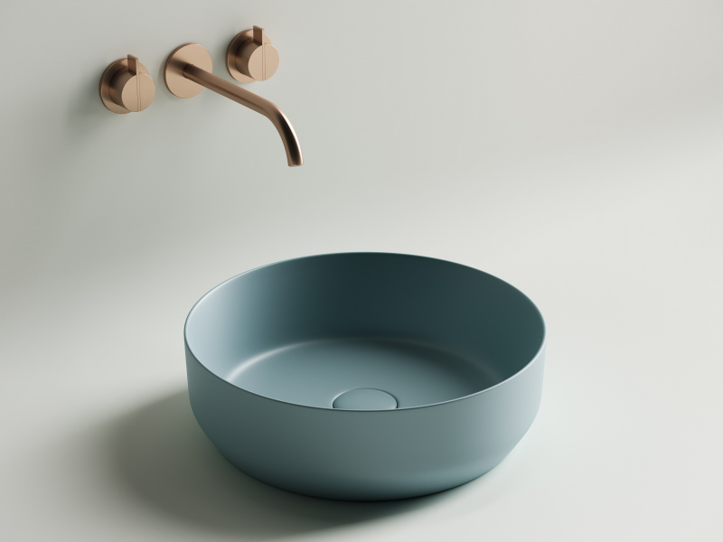 Умывальник чаша накладная круглая (цвет Зеленый Матовый) Element 390*390*120мм Ceramica Nova зеленый матовый CN6022MLG