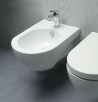 AZZURRA NUVOLA Mini Биде подвесное 46х35см c 1 отв., с креплением KIT2000CF цвет: белый