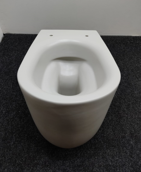 Kerasan Nolita Унитаз безободковый подвесной 55х35 см, с креплениями WB9N, цвет: Светло серый