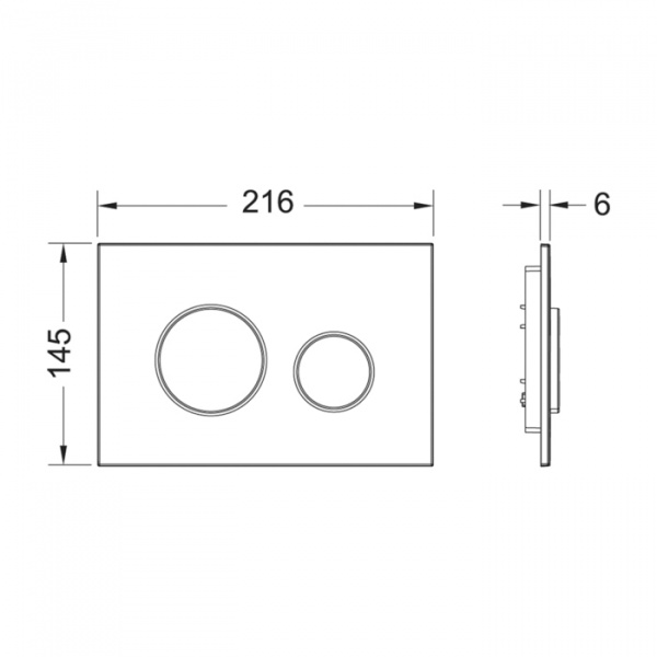 TECE TECELoop Панель смыва для унитаза, цвет: хром глянцевый