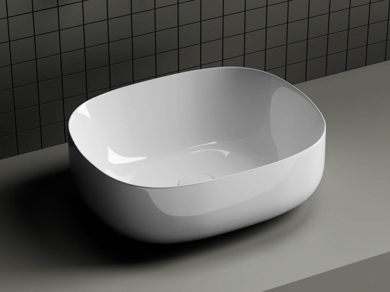 Умывальник чаша накладная овальная Element 460*350*155мм Ceramica Nova белый CN6018
