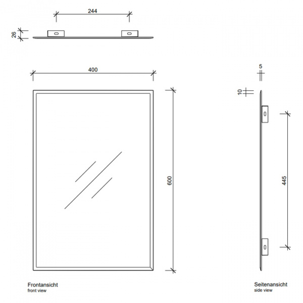 Decor Walther Space 14060 Зеркало 40x60см, с фацетом