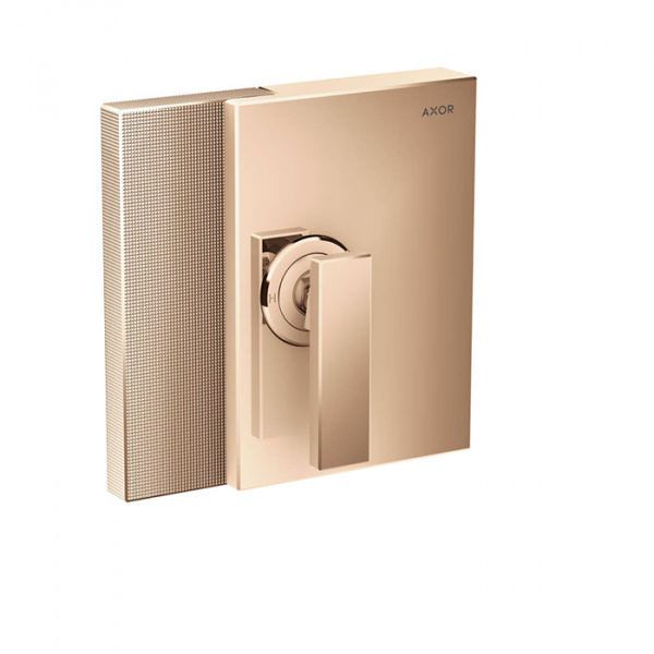 Axor Edge Смеситель для душа, встраиваемый, на 1 источник, алмазная огранка, внешняя часть, цвет: красное золото